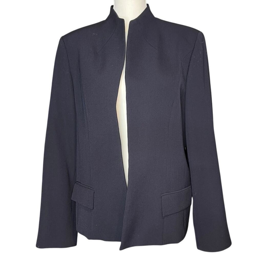 Austin Reed Navy Women’s Suit Jacket 100% Worsted Wool Size 16 Vintage